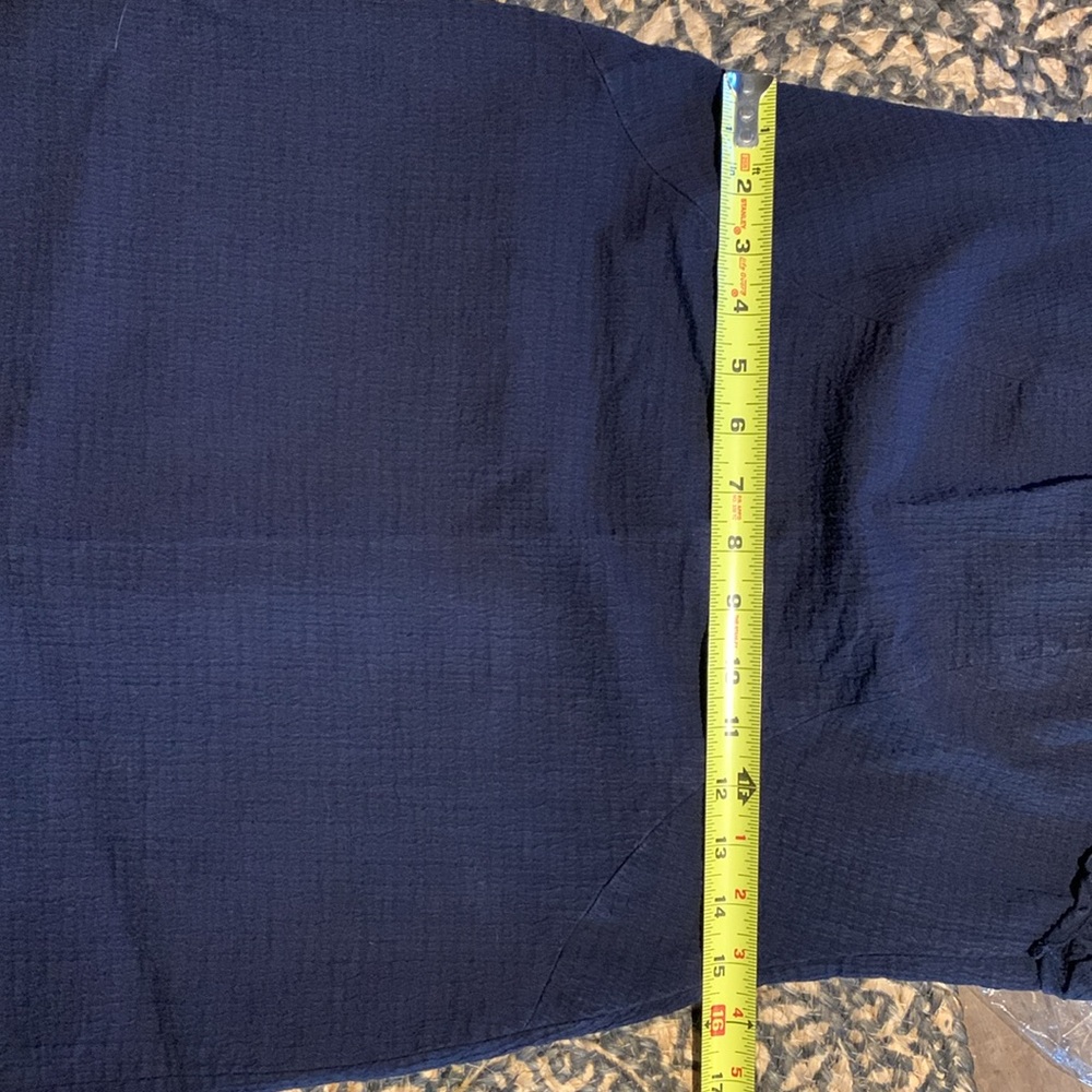 Zara Trafaluc Mini Shift Size M Navy Sleeveless Dress With Sequin Bee - Picture 9 of 10